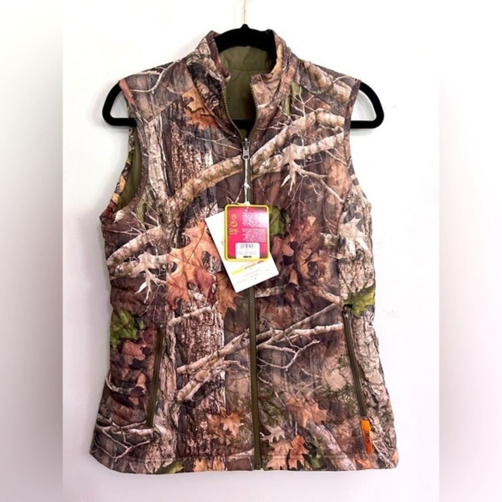 True Timber Kanati Women’s Size Small Reversible Insulated Outdoor Hunting Vest